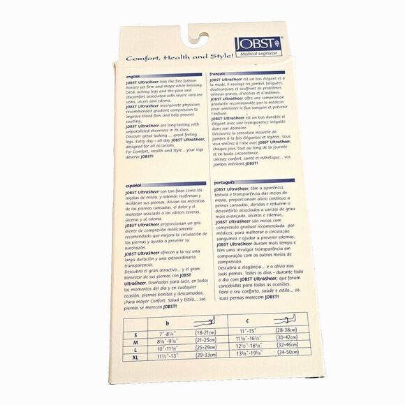 Jobst Medical Compression Stockings Sun Bronze, Knee 30-40 mmHg, XL Comfort - Picture 3 of 6